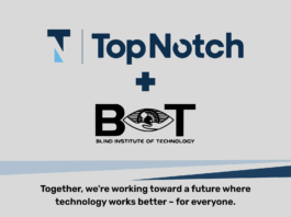 Top Notch QA partners with Blind Institute of Technology. Together, we're working toward a future where technology works better – for everyone.