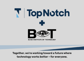 Top Notch QA partners with Blind Institute of Technology. Together, we're working toward a future where technology works better – for everyone.